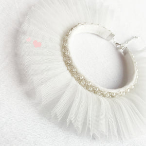 Lace Collar with Pearls and Beads