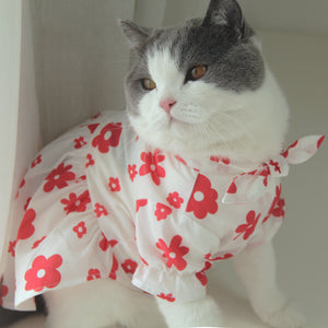 Summer Flower Shirt Dress/Sling Dress