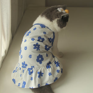 Summer Flower Shirt Dress/Sling Dress