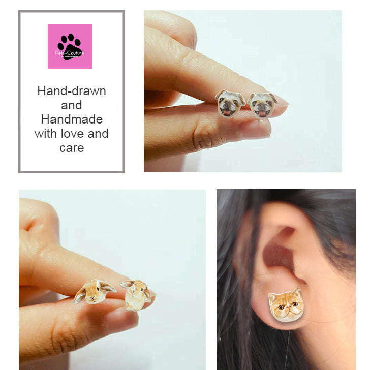 Customized Earrings with your Favorite Pet Photos (per pair)